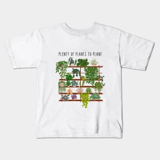 Funny plant quote and illustration Kids T-Shirt